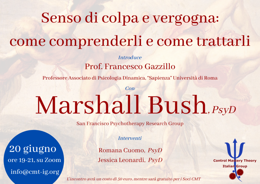 20 giugno – “Senso di colpa e vergogna: come comprenderli e come trattarli”